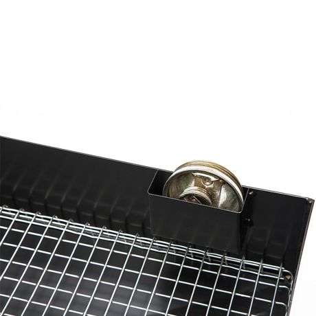 Bandeja para frascos e filtros de óleo